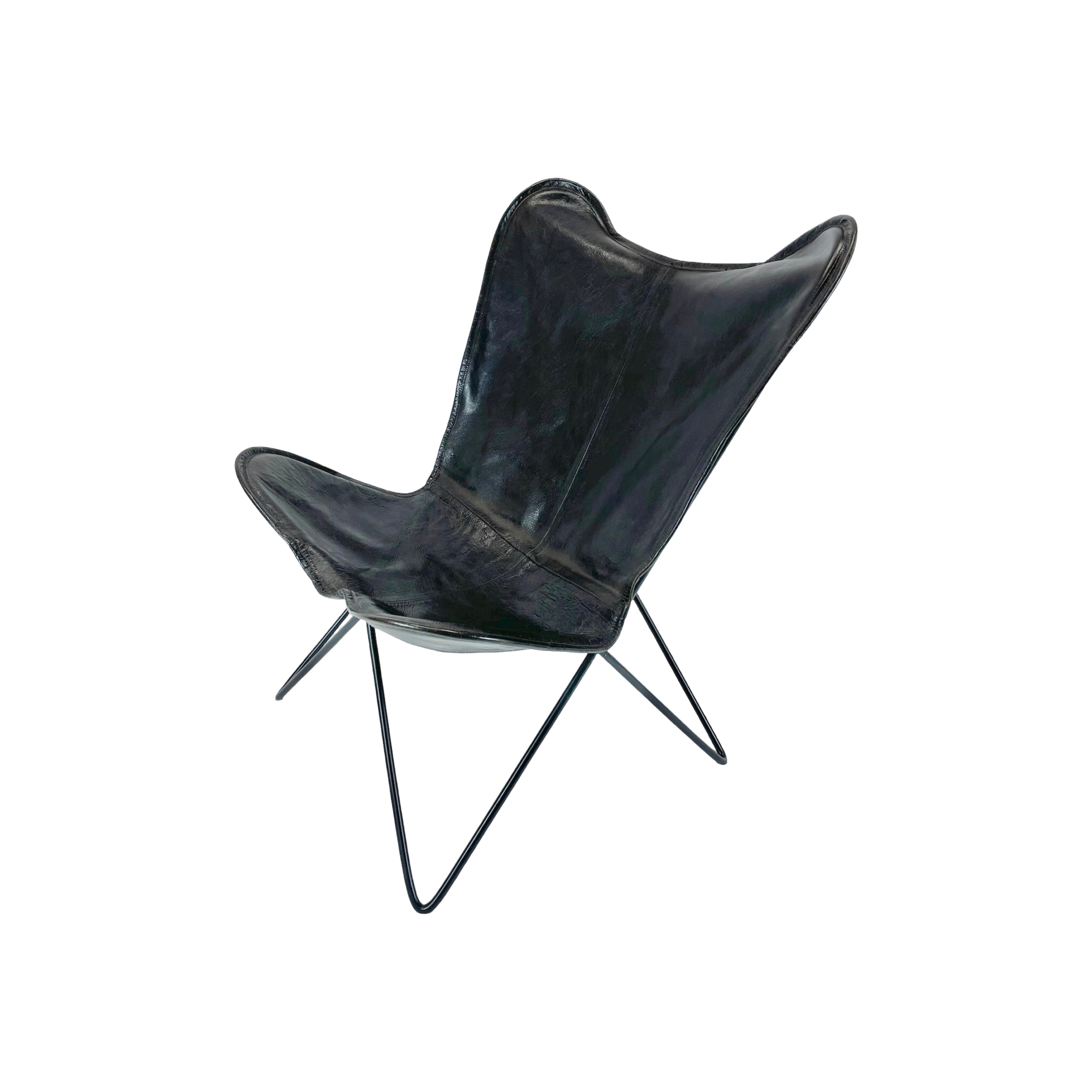 Amazon Wrought Iron Butterfly Chair Frame The Monarch Leather