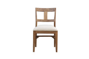 The Tulum Chair |   Dining Chair in Solid Hardwood with Upholstered Seat