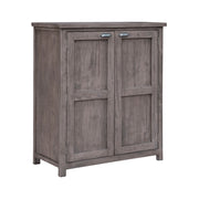 The Dillinger Bar Cabinet | Transitional Hardwood Bar with Paneled Doors