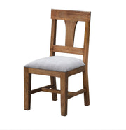 The Yama Dining Chair | T-Back Hardwood Chair with Upholstered Seat
