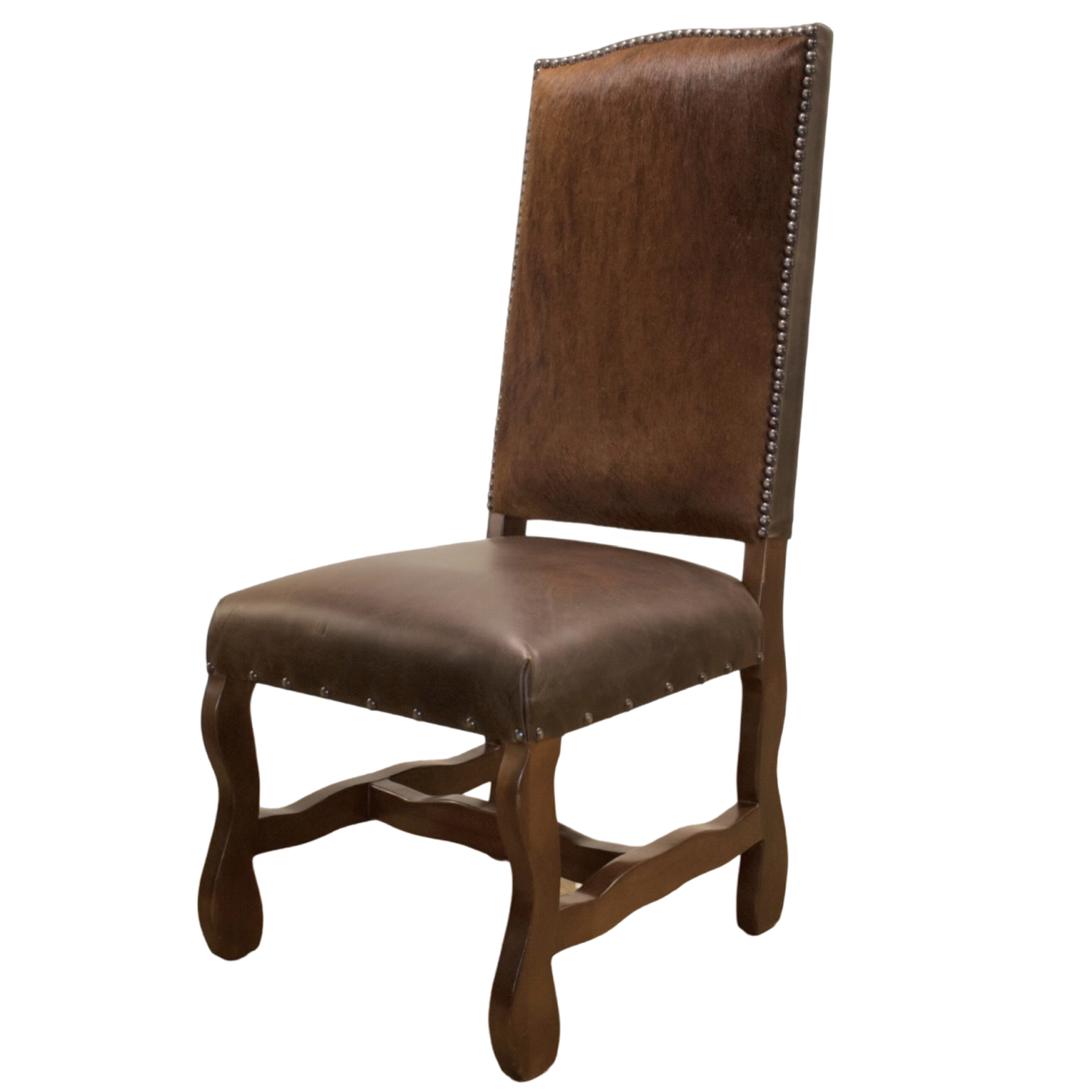 The Cody Chair | Cowhide Leather & Nailhead Dining Chair