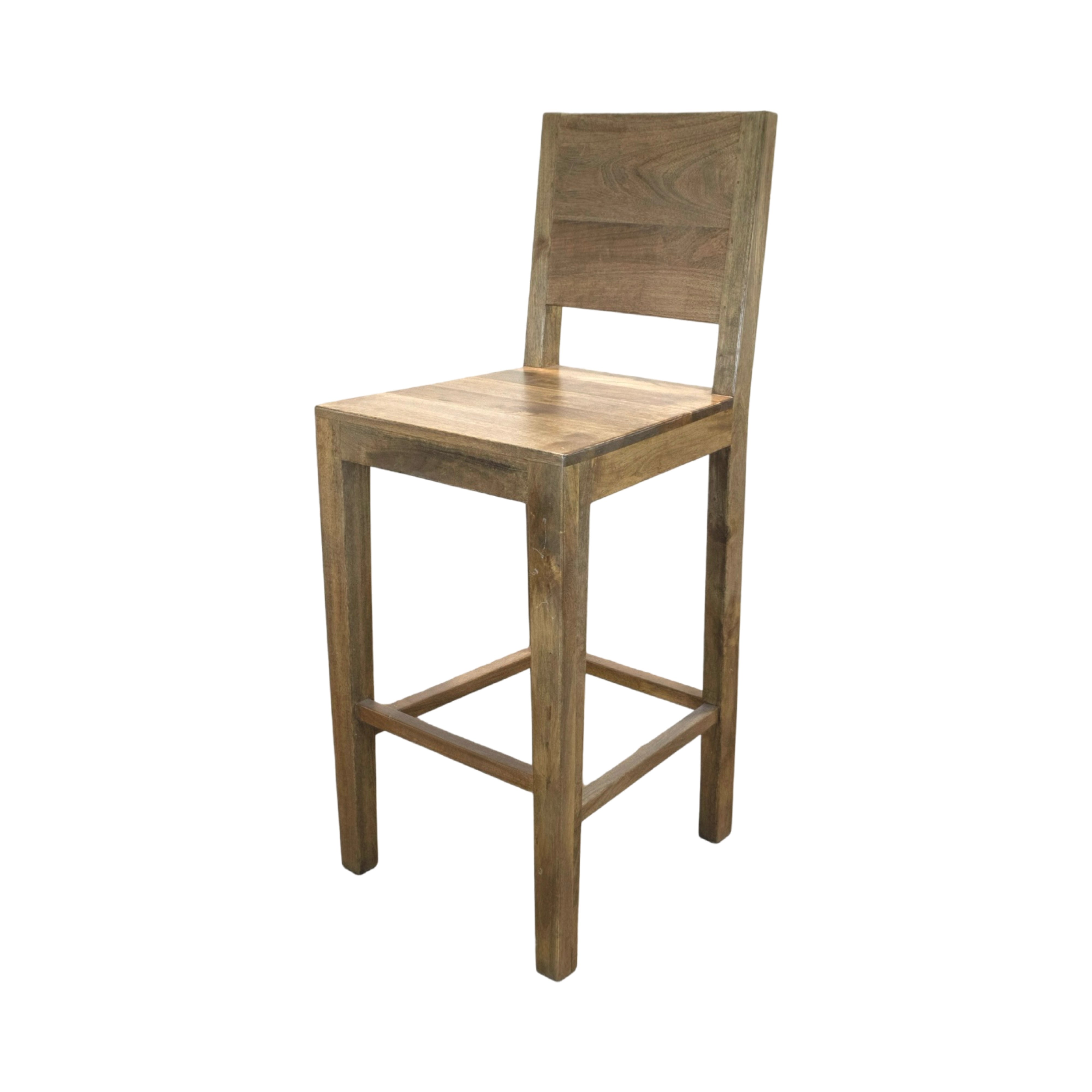 The Dillon Bar Stool | Solid Hardwood Minimalist Bar Chair