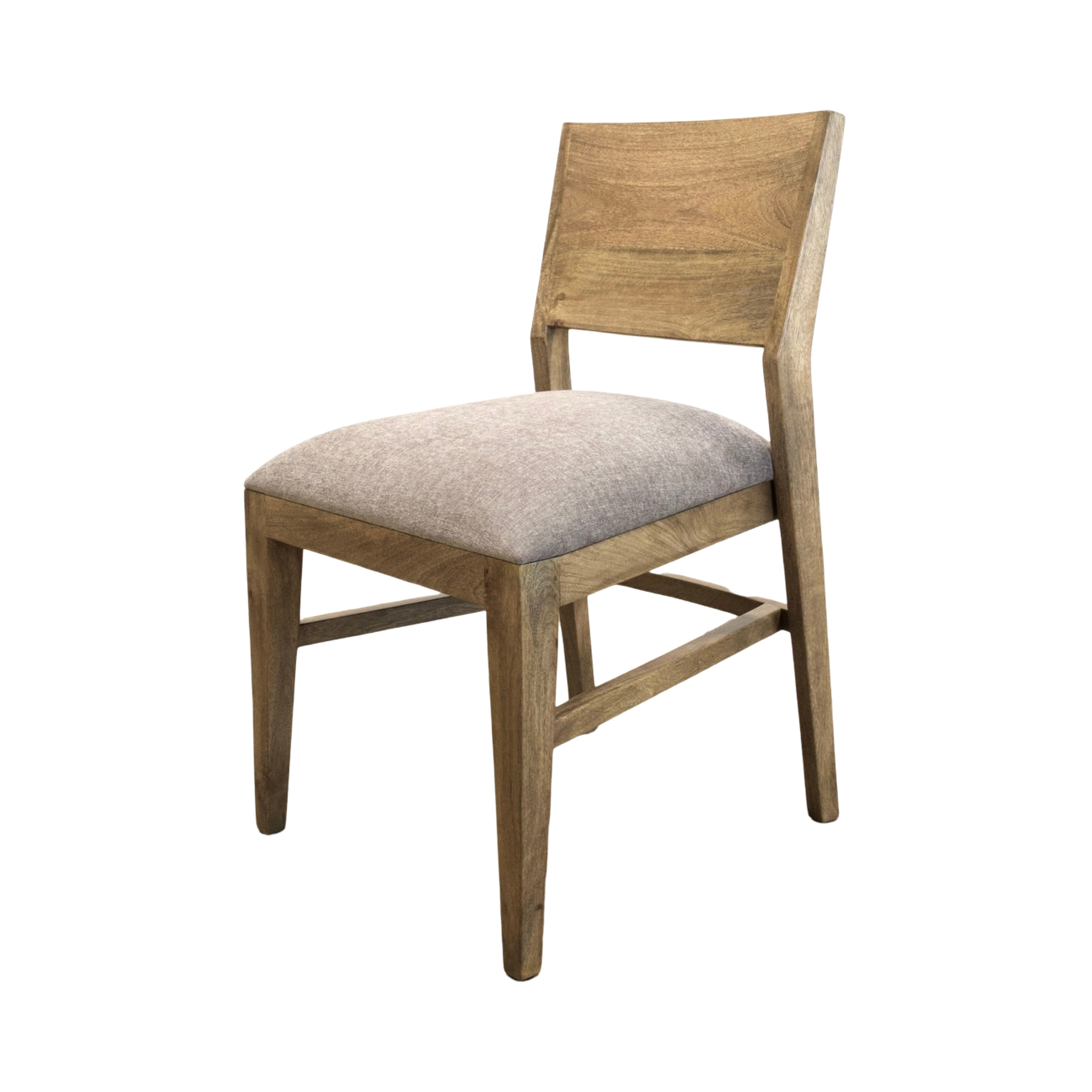 The Oxo Dining Chair – Urban Walnut | Hardwood Chair with Upholstered Seat