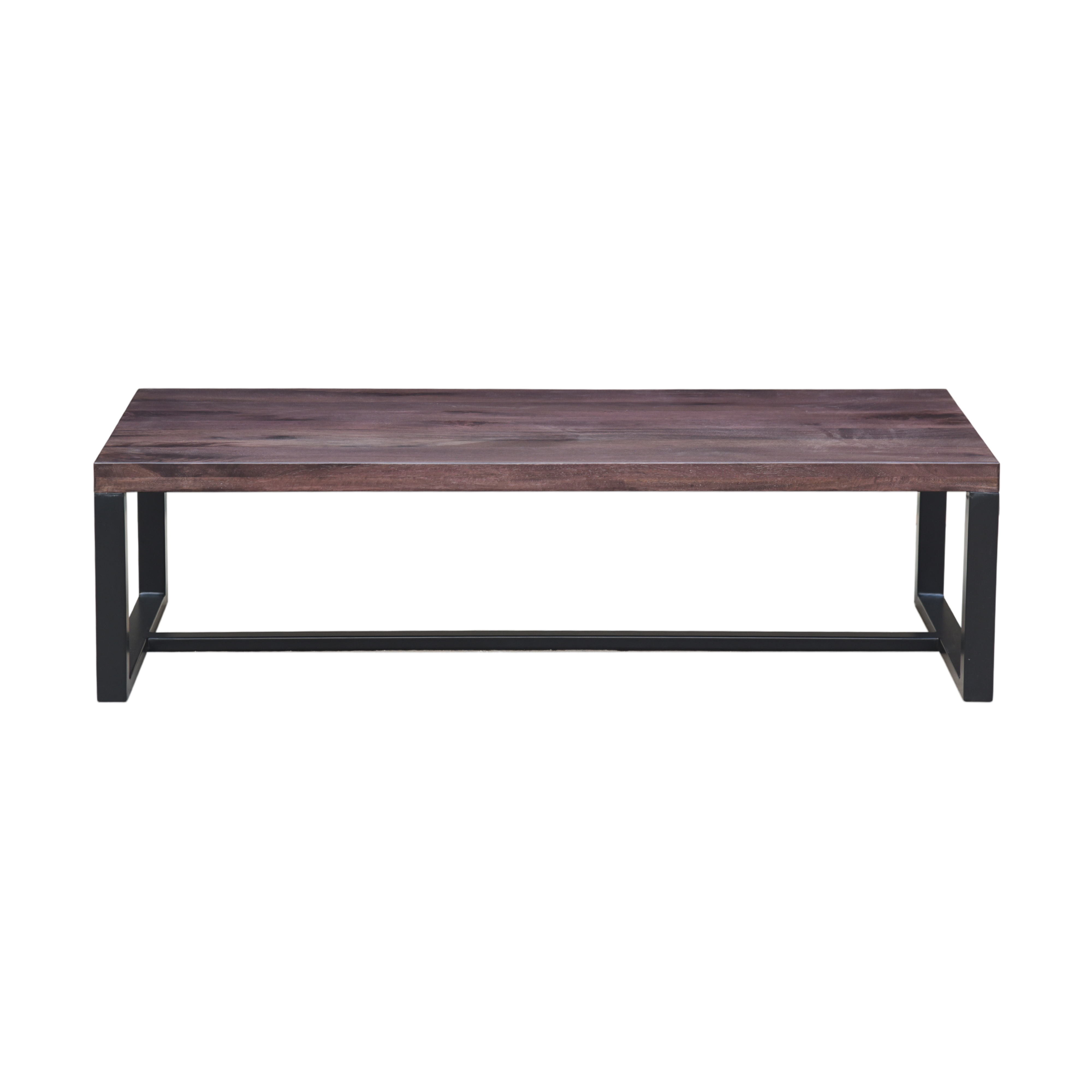 The St. George Coffee Table | Mahogany Dusk Top with Gunmetal Base