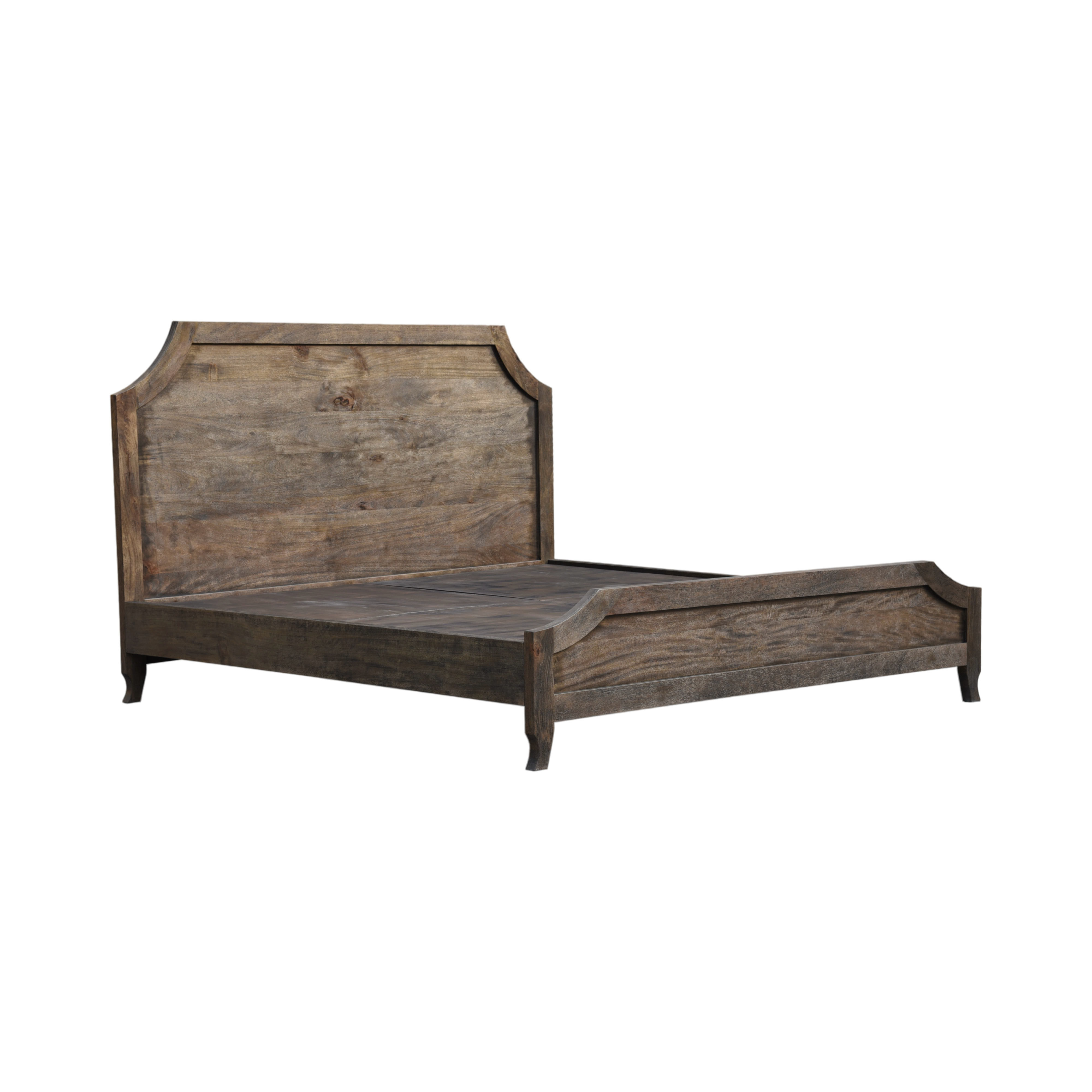 The Maltese Bed – King | Rustic Solid Hardwood Platform Bed