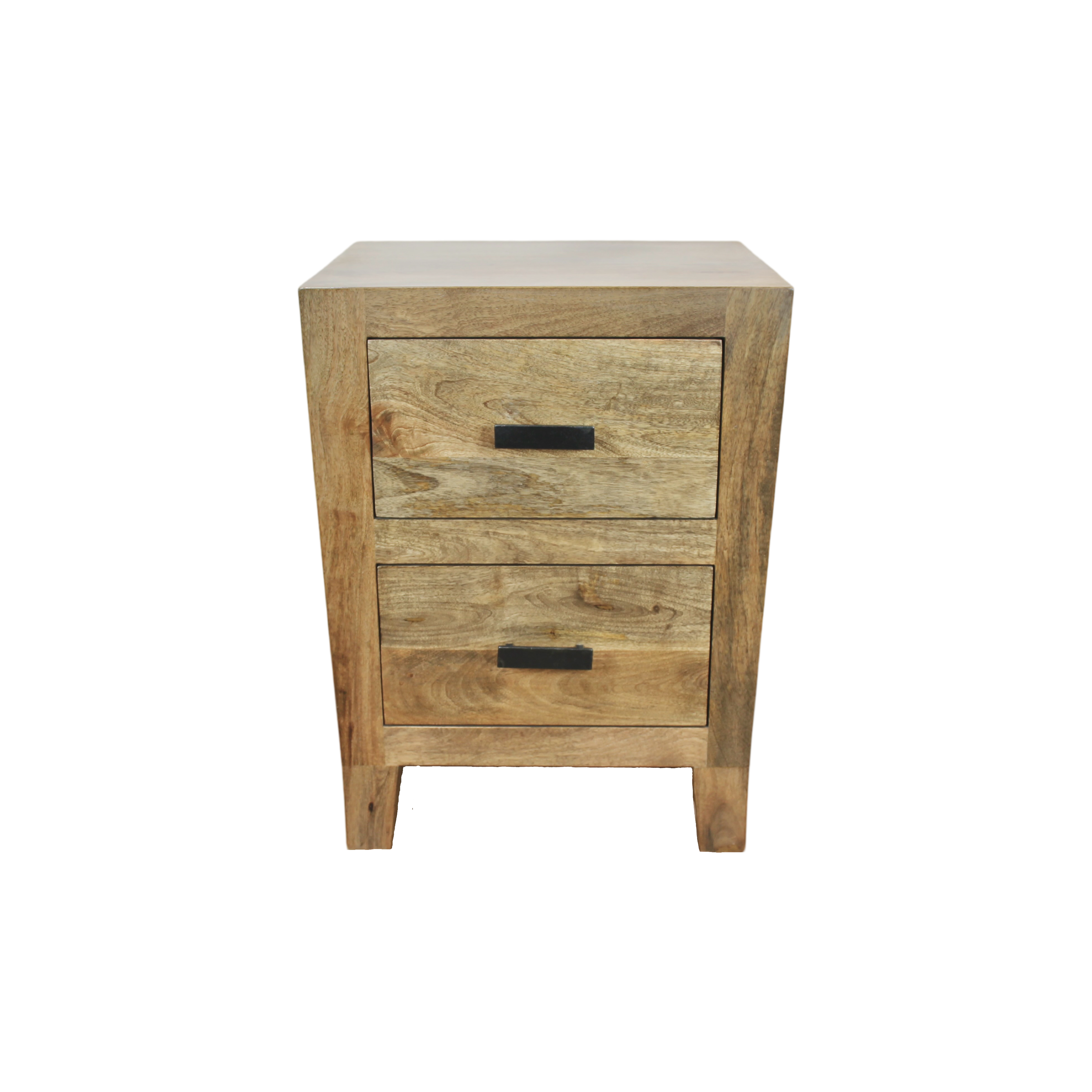 The Vail Nightstand | Tapered 2-Drawer Urban Walnut Nightstand