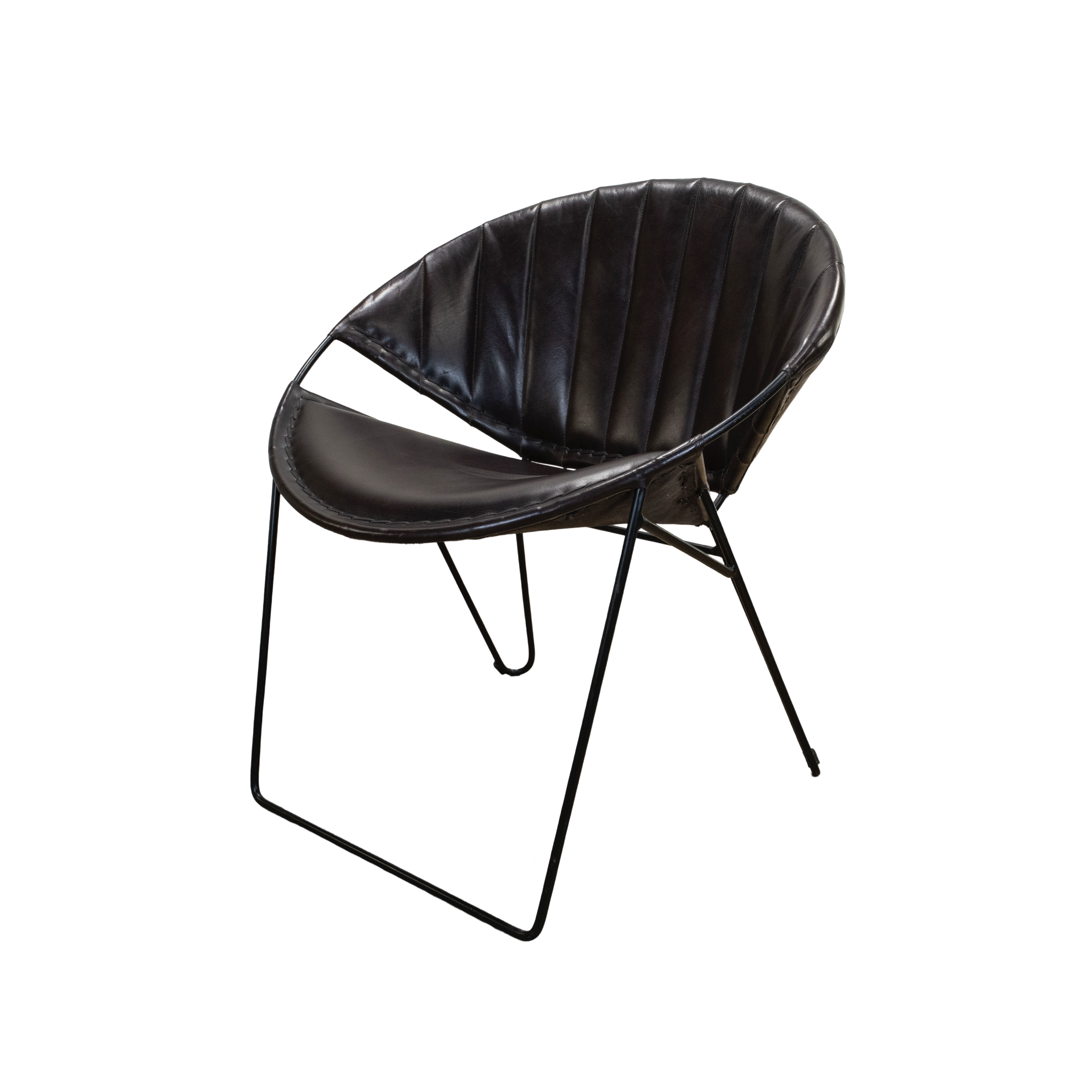 The Circa Accent Chair | Buffalo Leather Lounge Chair with Low Profile Design