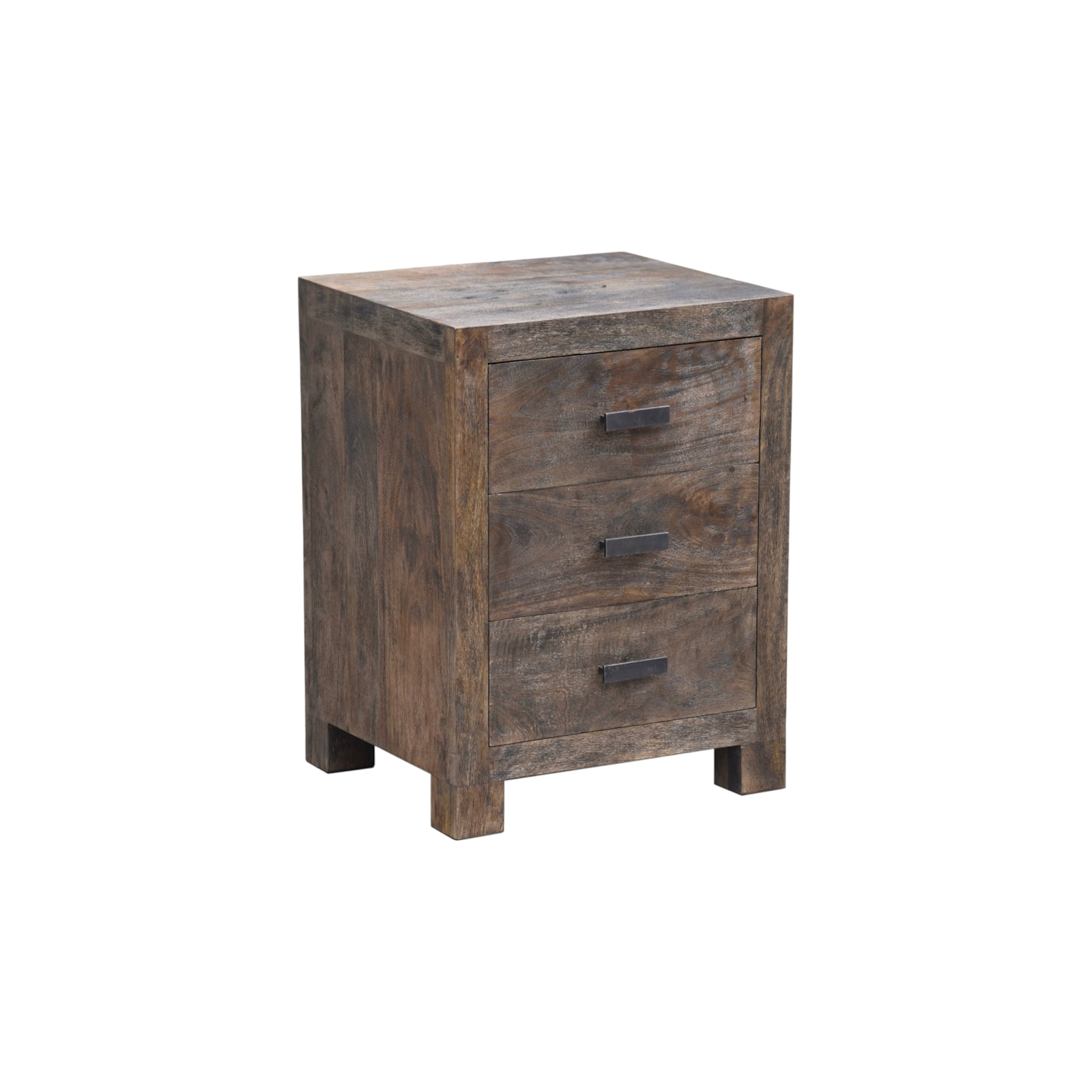 The Rehn Nightstand | Reclaimed Wood 3-Drawer Nightstand