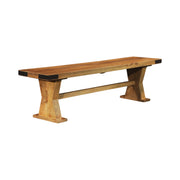 The Oxo Bench – 72" | Large Modern Hardwood Bench with Sculptural Base