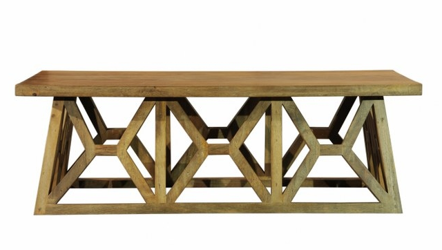 The Monterrey Coffee Table – Architectural Form, Handcrafted Warmth